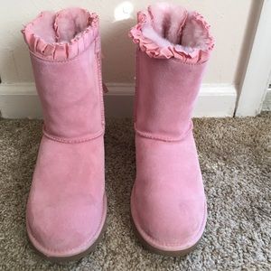 UGG Baby Pink Bailey Bow Boots